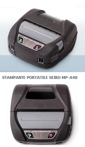 Nuova stampante 112 mm Seiko MP-A40 protetta da cadure da 2 metri