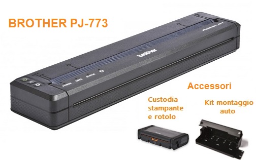 La nuova stampante portatilie Air Print A4 Brother PJ-773