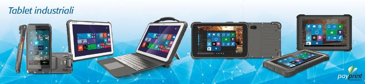 Tablet rugged Windoes 10 e Android per manutenzione, logistica, applicazioni industriali e gestione magazzino