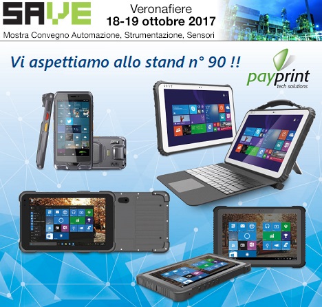 Tablet rugged a Save 2017 Vieni all fiera dell'automazione Save a vedere i nuovi tablet rugged
